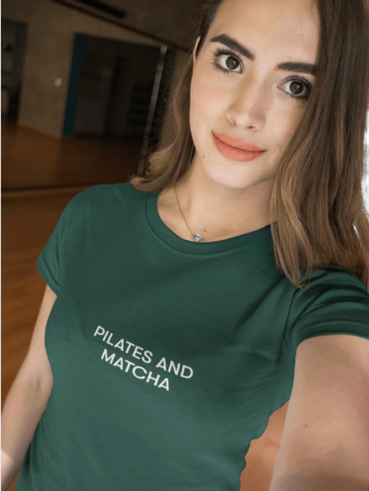 Pilates and Matcha Tee