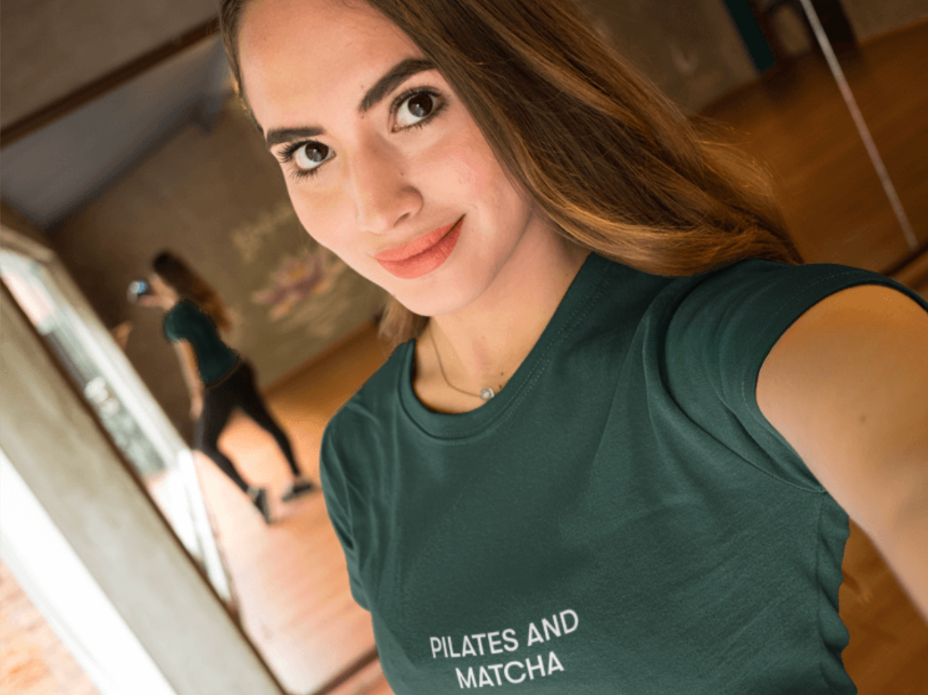 Pilates and Matcha Tee