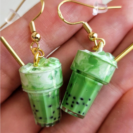 Iced Matcha Earrings