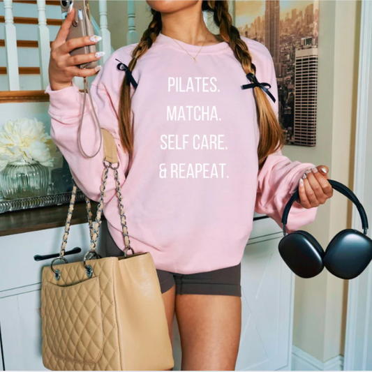 Pilates Matcha Self Care Hoodie